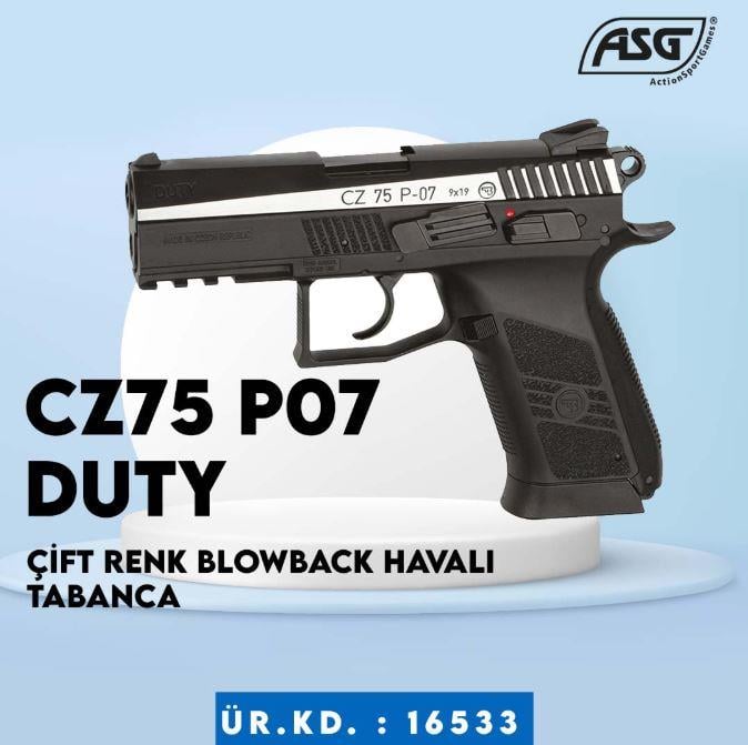 CZ75 P07 DUTY ÇİFT RENK BLOWBACK H. TABANCA