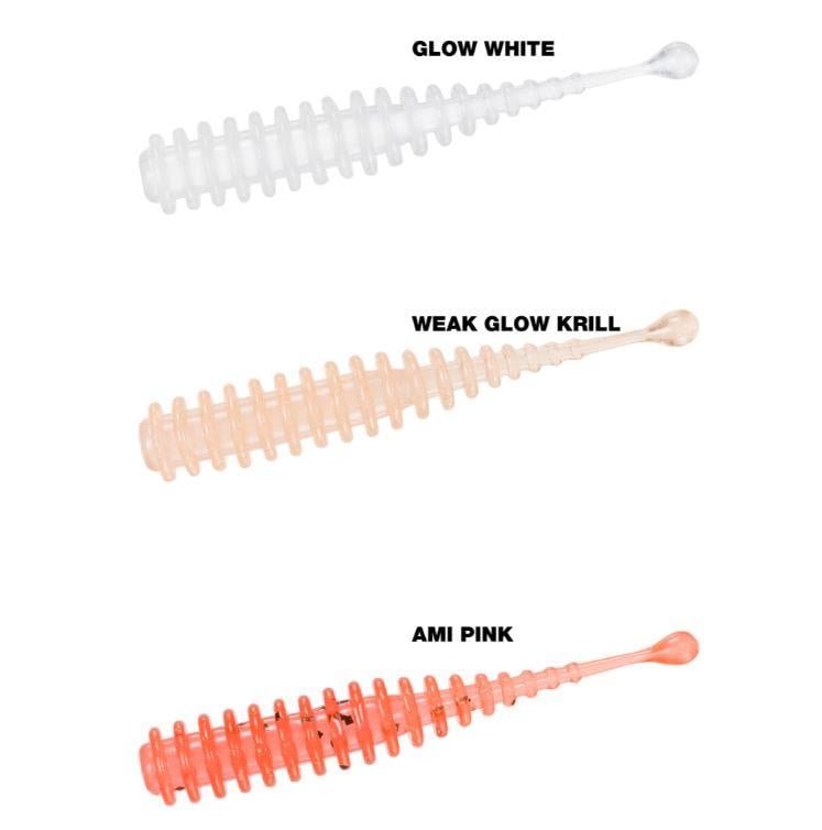 DAIWA AJI HUNTER WORM RING 1.5 (10 AD) GLOW WHITE