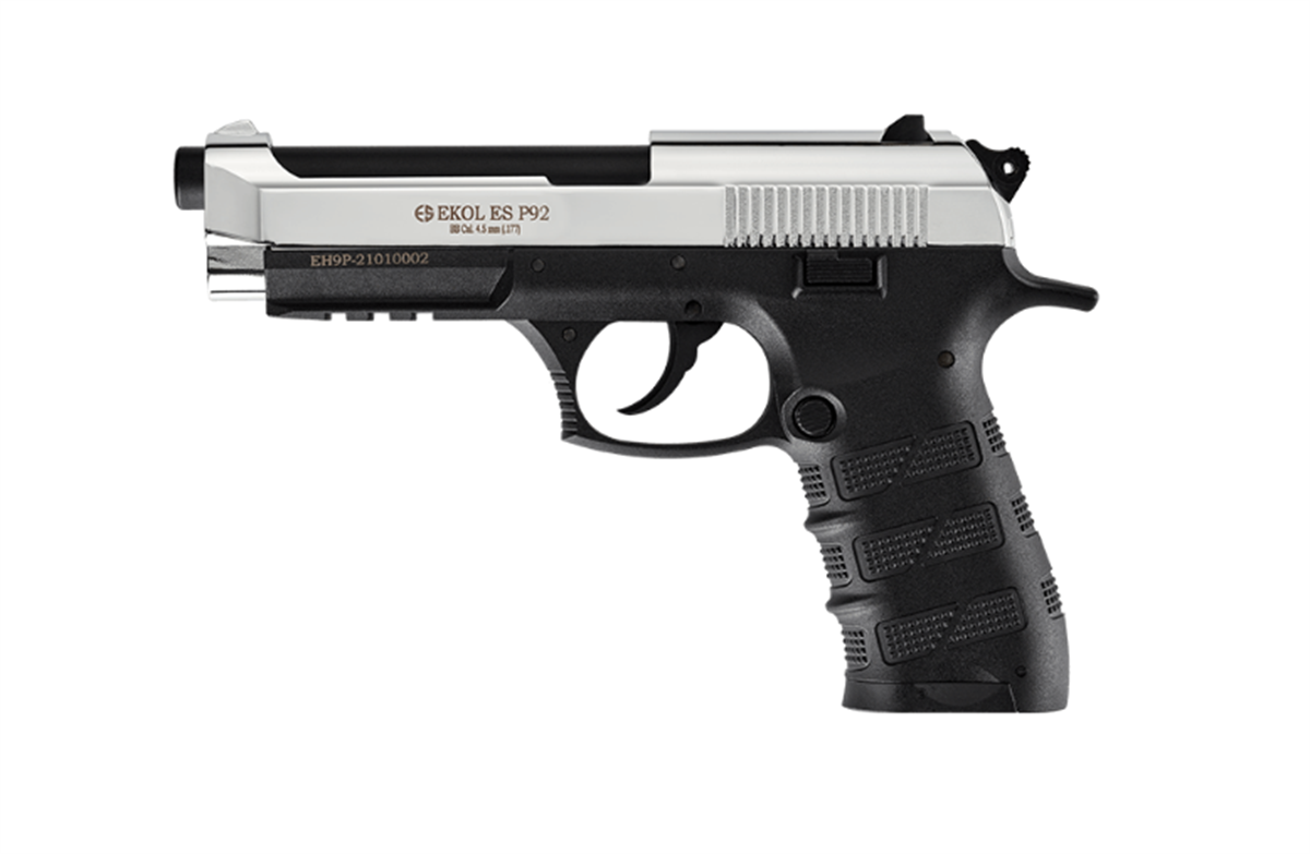 EKOL ES P92 Havalı Tabanca 4.5 mm - Parlak Krom