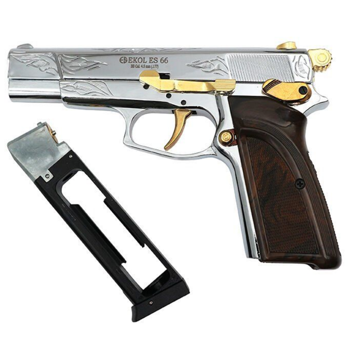 Ekol Es66 Havalı Tabanca 4.5 mm - Altın İşlemeli