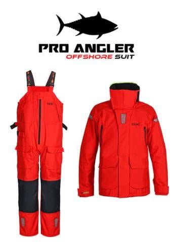 Fujin Pro Angler Off Shore Suit Red Navy