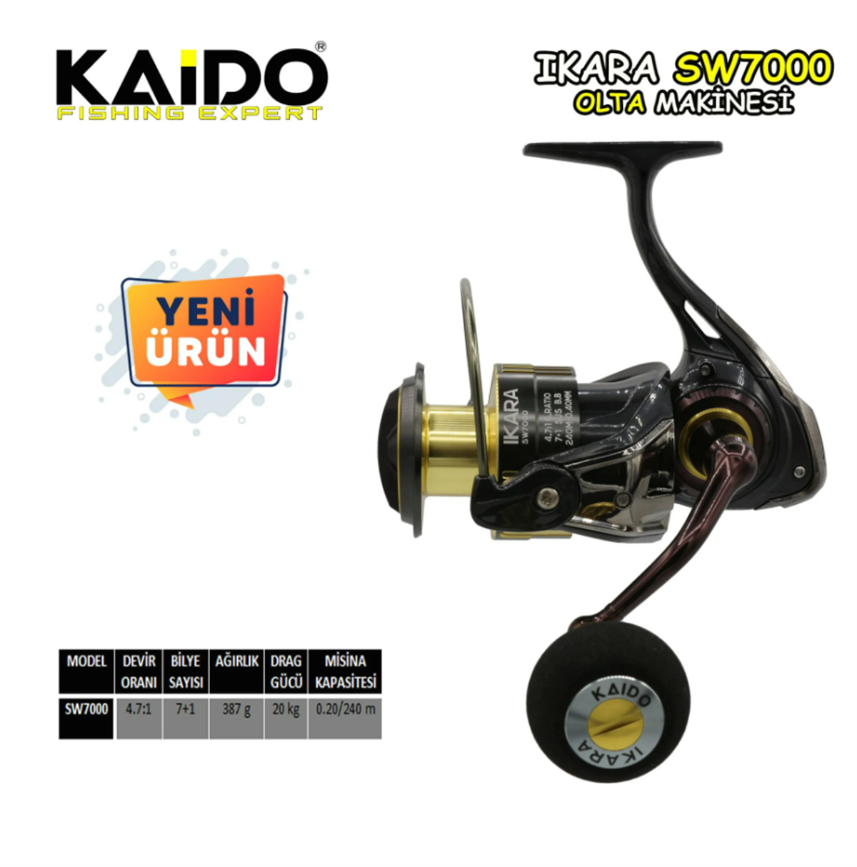 KAIDO Ikara 7000SW BG Olta Makinesi