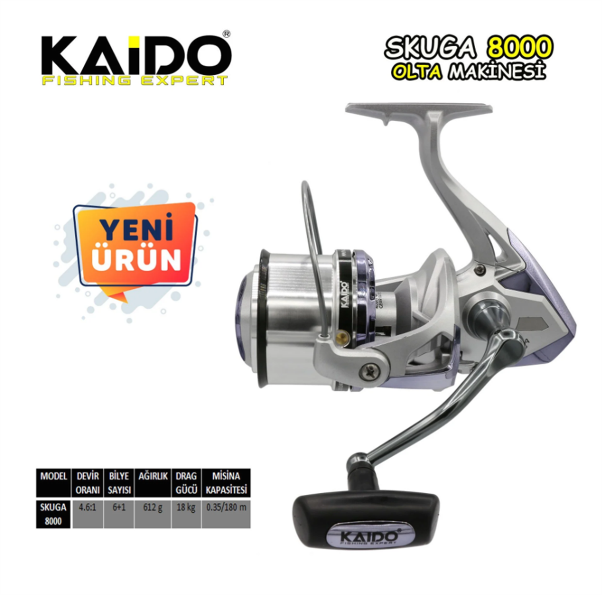 KAIDO Skuga 8000 SF SS Olta Makinesi