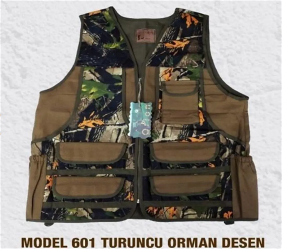 ORION 601 Turuncu Desen Yelek