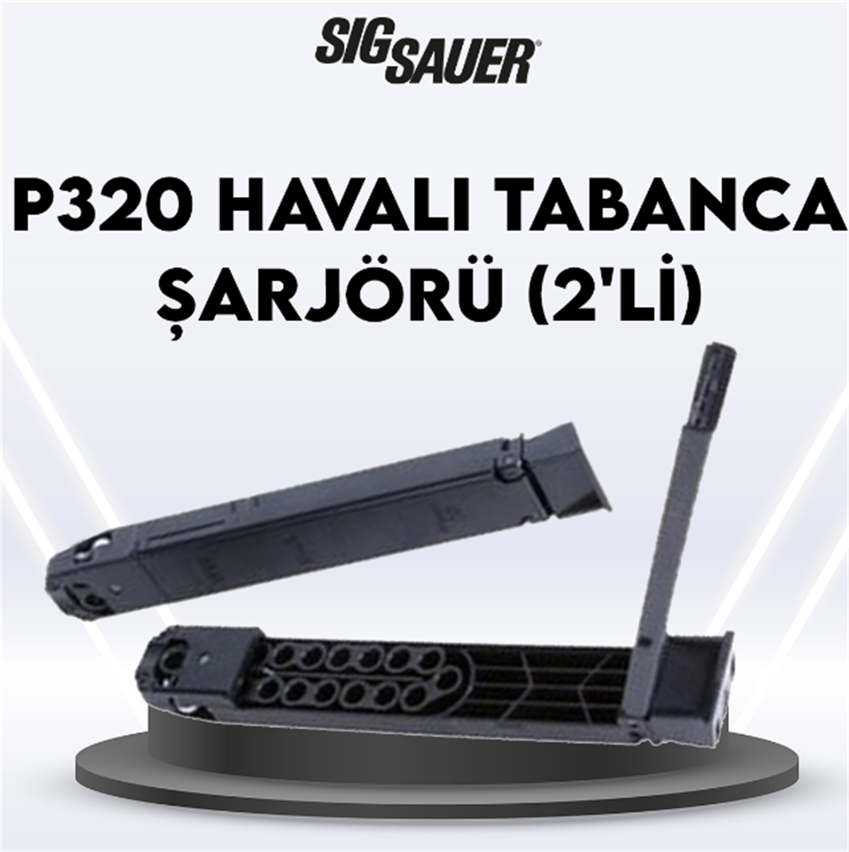 SIG SAUER P320 HAVALI TABANCA ŞARJÖRÜ (2'Lİ)