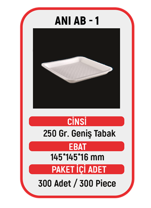 250 GR GENİŞ TABAK