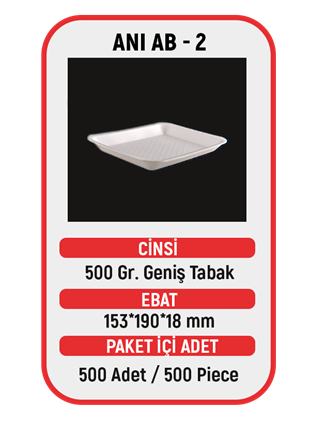 500 GR GENİŞ TABAK