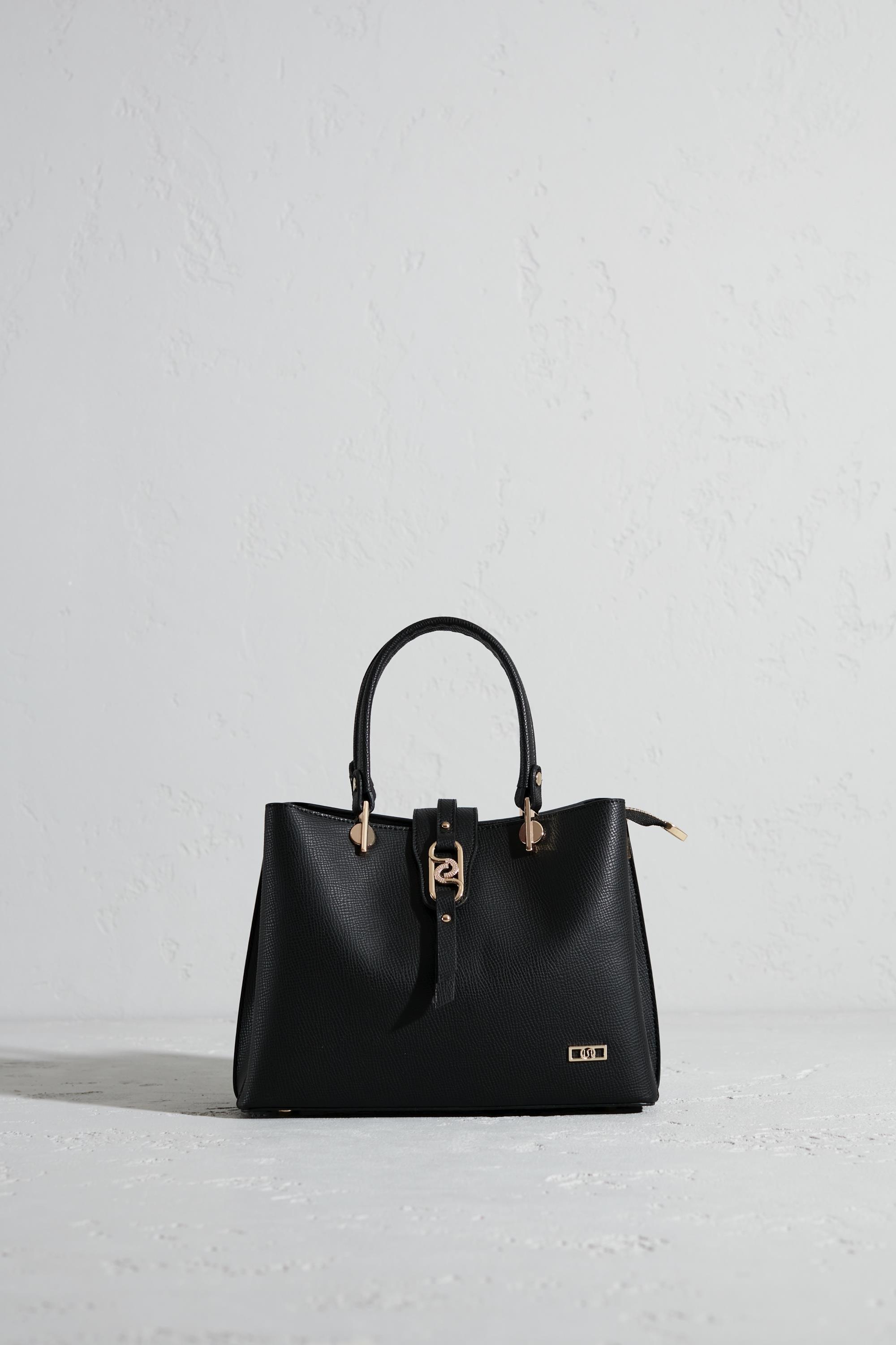 Sarach Suni Deri Üç Bölmeli El ve Omuz Çantası-SARACH