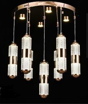 HBY-202 5+1 3 Renk 82 Watt Led Avize Gold Renk 
