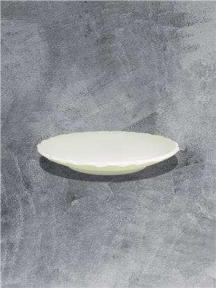 Rölyefli Mertaban Tabak Çini Bisküvisi – 18 cm