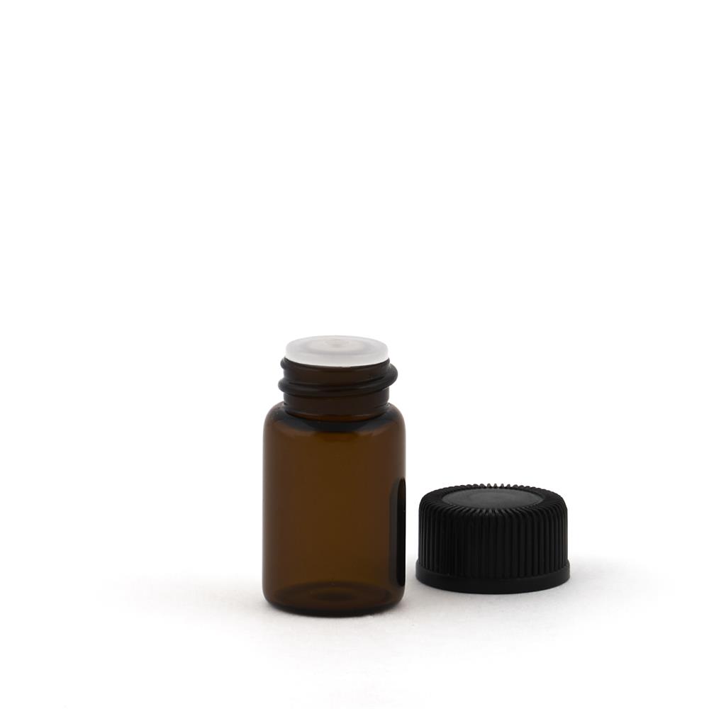 Amber İçten Tıpalı Şişe - 2 ml
