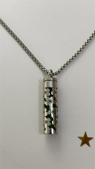 Aroma Madalyon Kolye ( çubuk çiçek  kolye )