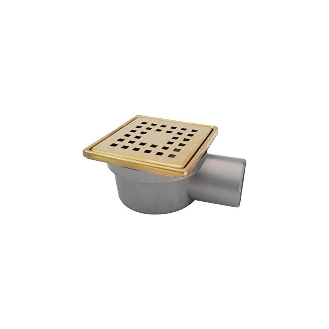 Sukar 10X10 Altın Çelik Kare Izgaralı Yer Süzgeci 1041-1285022-71