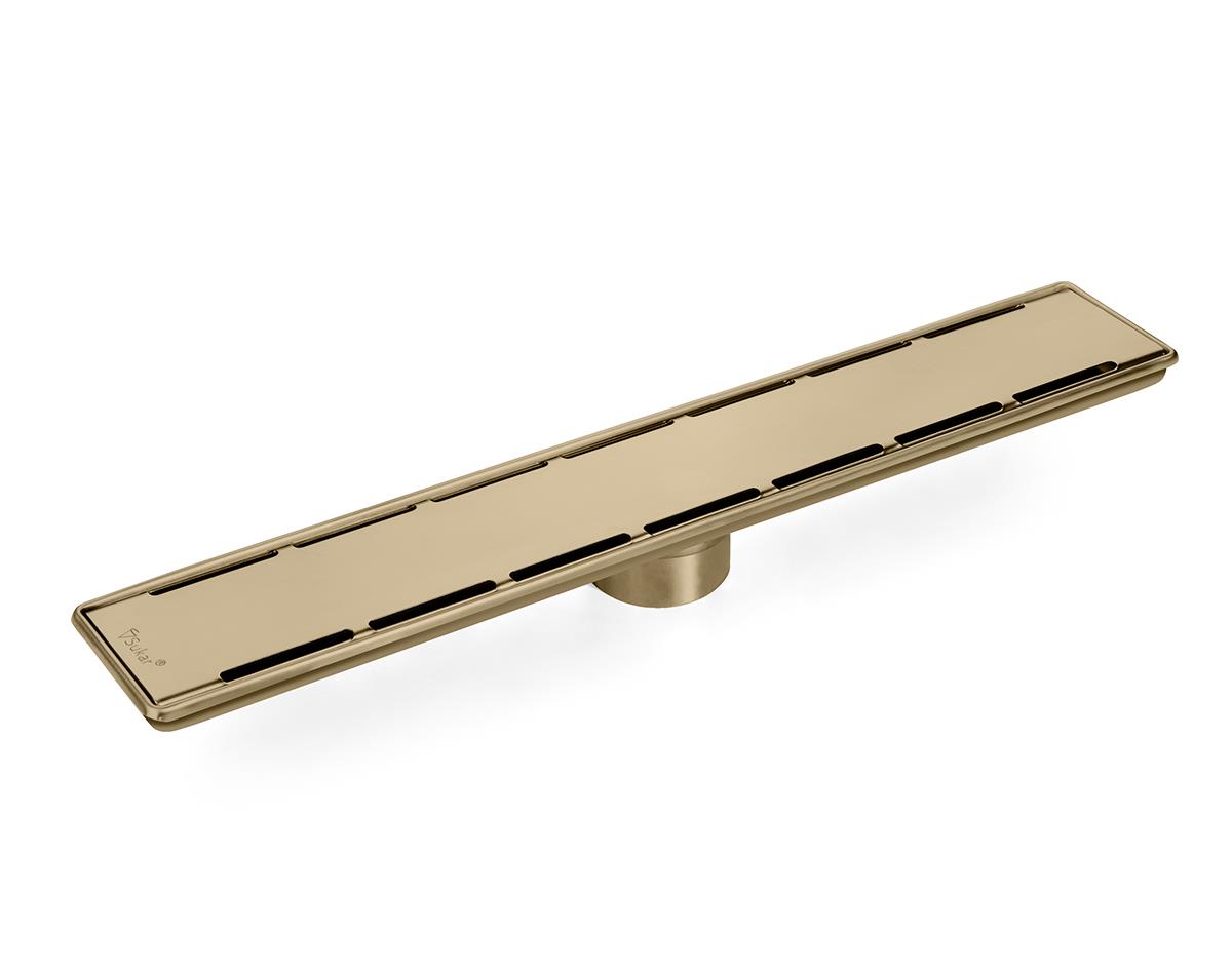 Sukar Line 6 Gold Plain 40 cm Izgaralı Duş Kanalı 1156-1034000-71