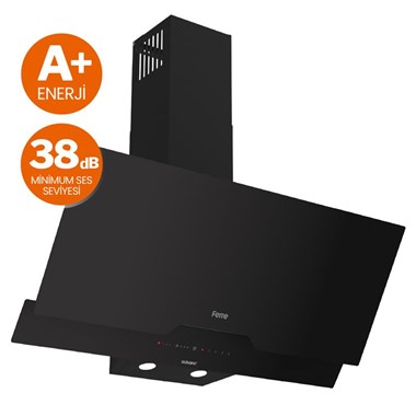 Ferre D067-SA SilentArt  90 cm Duvar Tip Siyahi Davlumbaz