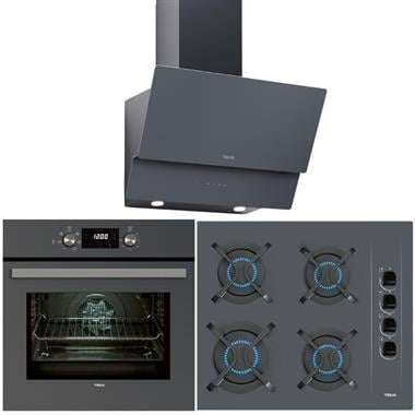 Teka Chef 4 Gri Cam Ankastre Set ( (HAK 625 ST - GBC 64002 KBC ST -  ATV 60 PRO ST)
