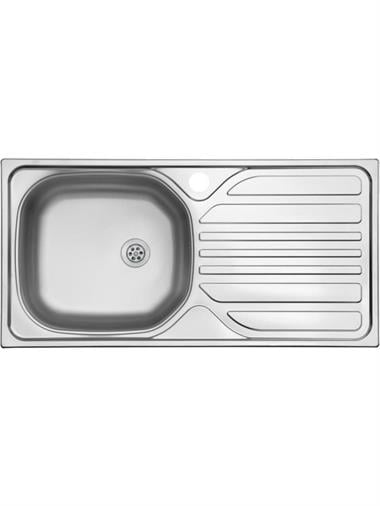 Ukinox Barton Sağ Damlalıklı Paslanmaz Çelik Mutfak Evyesi E340