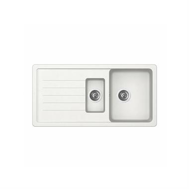 Ukınox Valente D-150L Beyaz Granit Evye S80G5