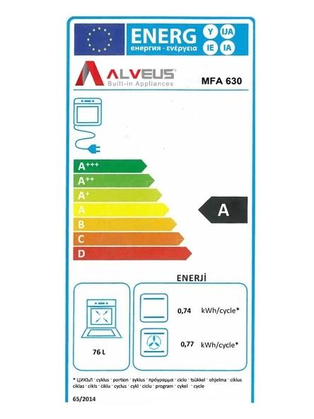 Alveus MFA 630 Gri Ankastre Fırın