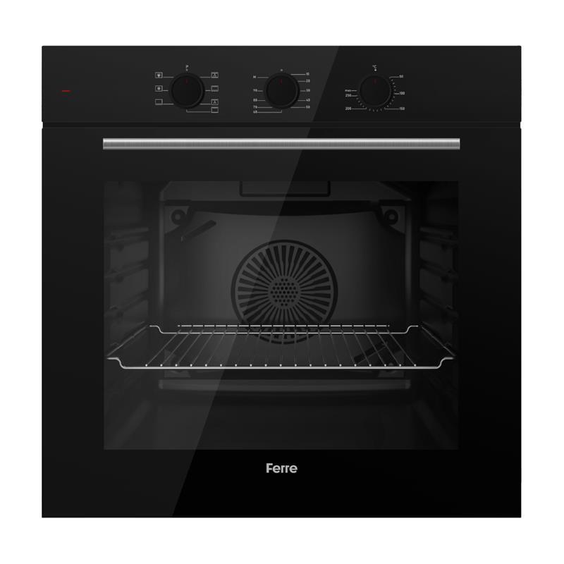 Ferre QBL 62CS Basıc Siyah Ankastre Fırın