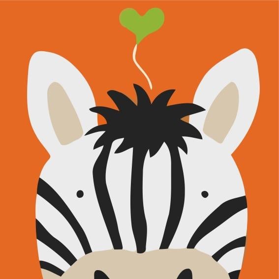 Sayılarla Boyama Seti MT 101 Sevimli Zebra 20x20 cm