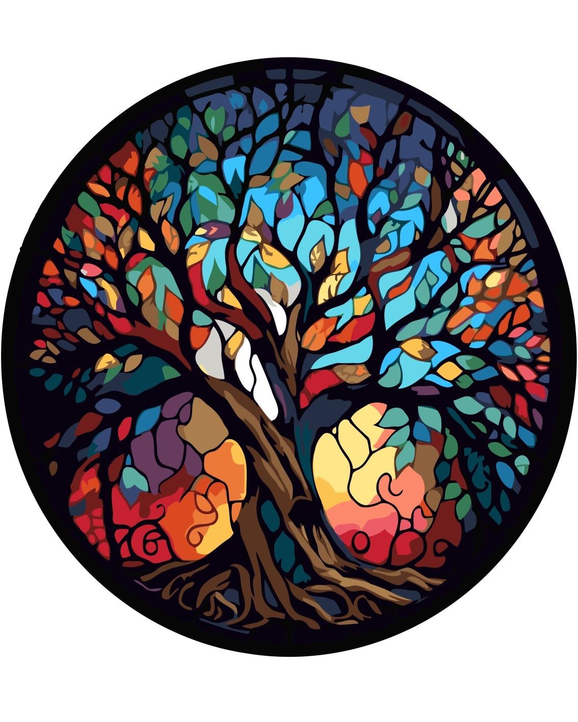 Sayılarla Boyama Seti Yaşam Ağacı 3