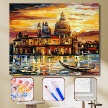 Sayılarla Boyama Seti Renkli Venedik Gezisi