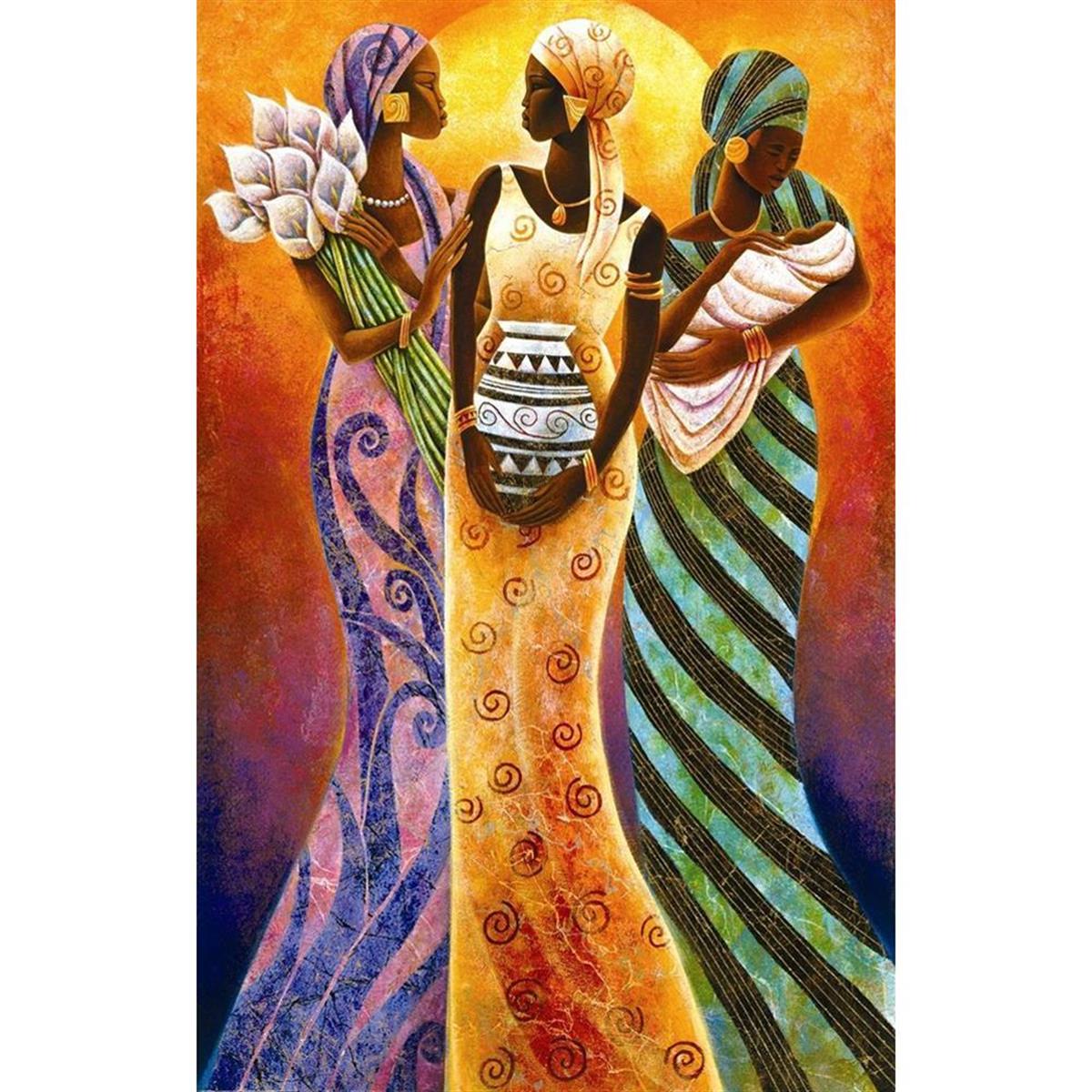 Sayılarla Boyama Seti Afrika Kadınları