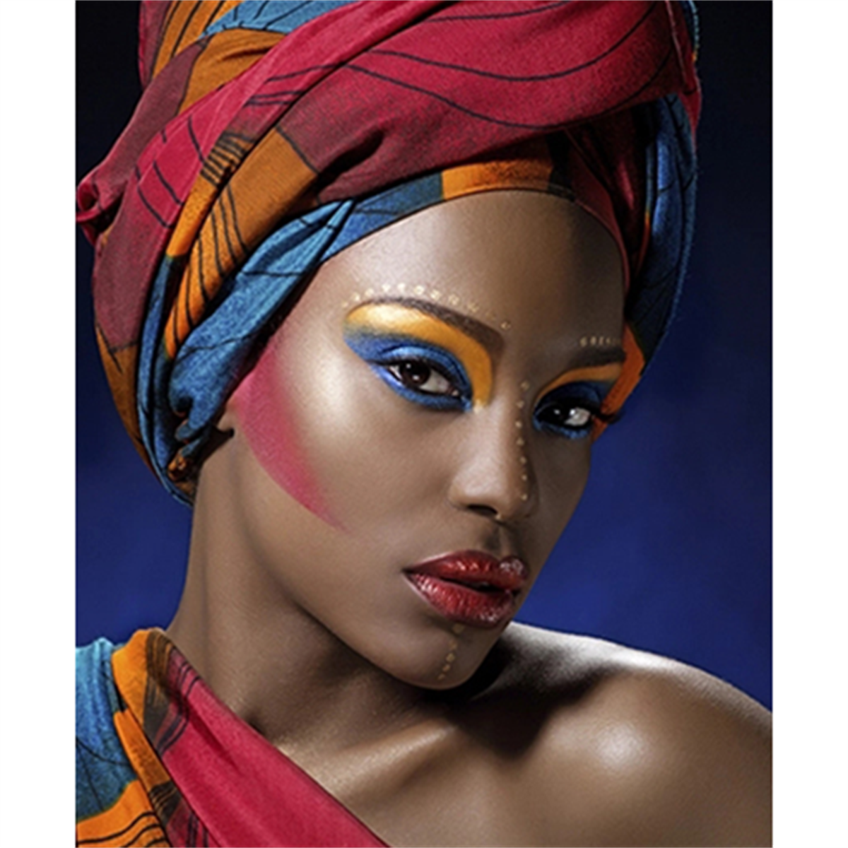 Sayılarla Boyama Seti Afrika Makyajı