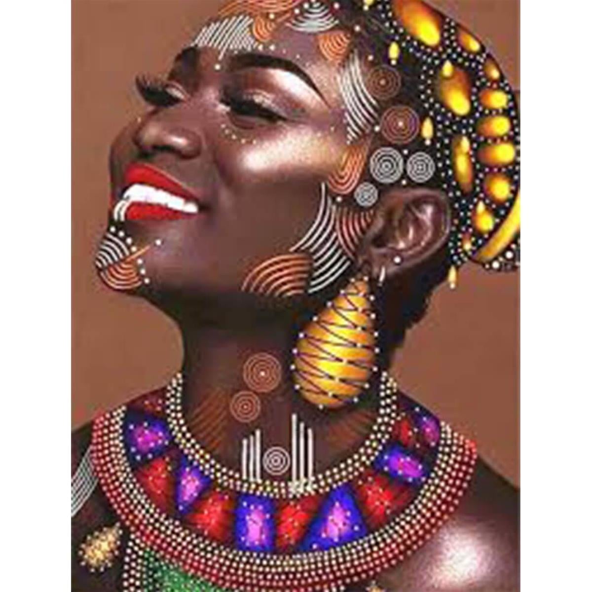 Sayılarla Boyama Seti Afrikalı Güzel 8