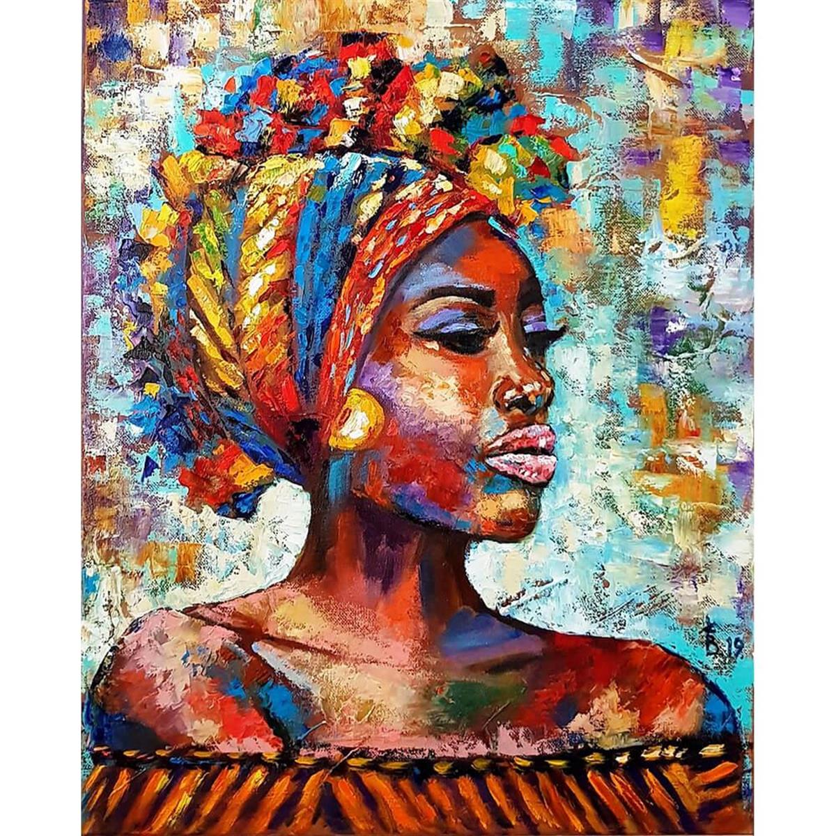 Sayılarla Boyama Seti Afrikalı Güzel 9