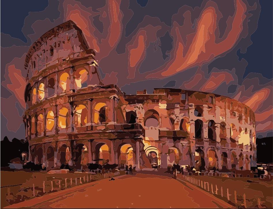 Sayılarla Boyama Seti Antik Roma Kolezyum