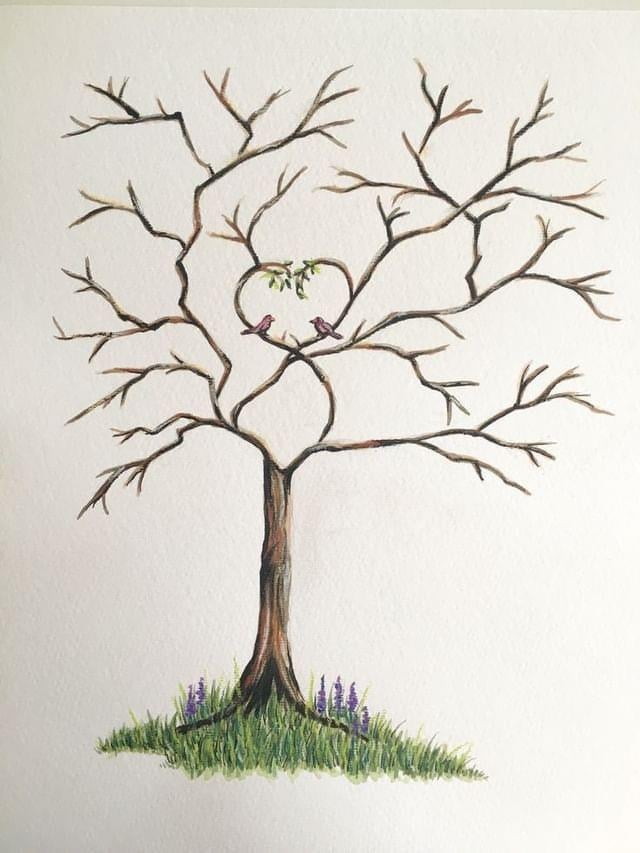 Sayılarla Boyama Seti Aşk Ağacı 2