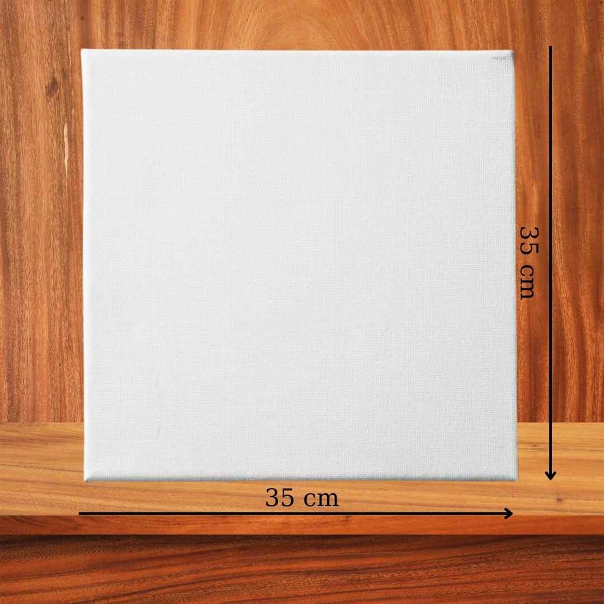 Sayılarla Boyama Seti Boş Tuval 35x35cm