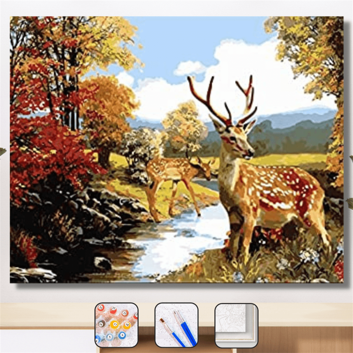 Sayılarla Boyama Seti Ceylanlar