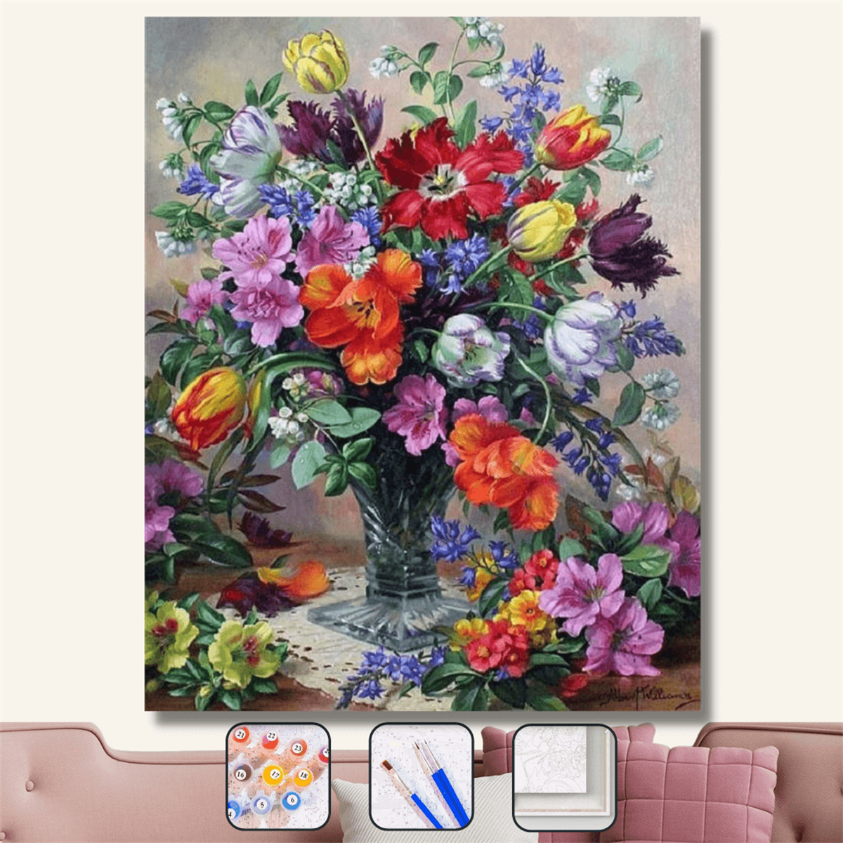 Sayılarla Boyama Seti ÇİÇEK DÜŞÜ