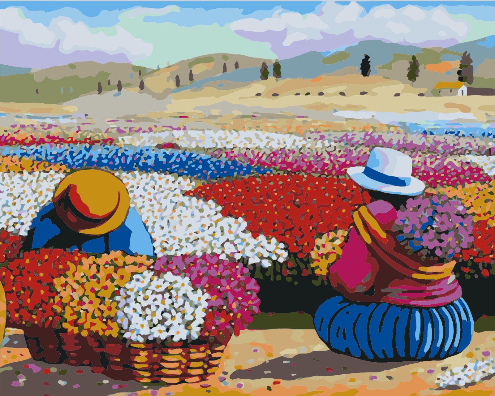 Sayılarla Boyama Seti Çiçek İşçileri