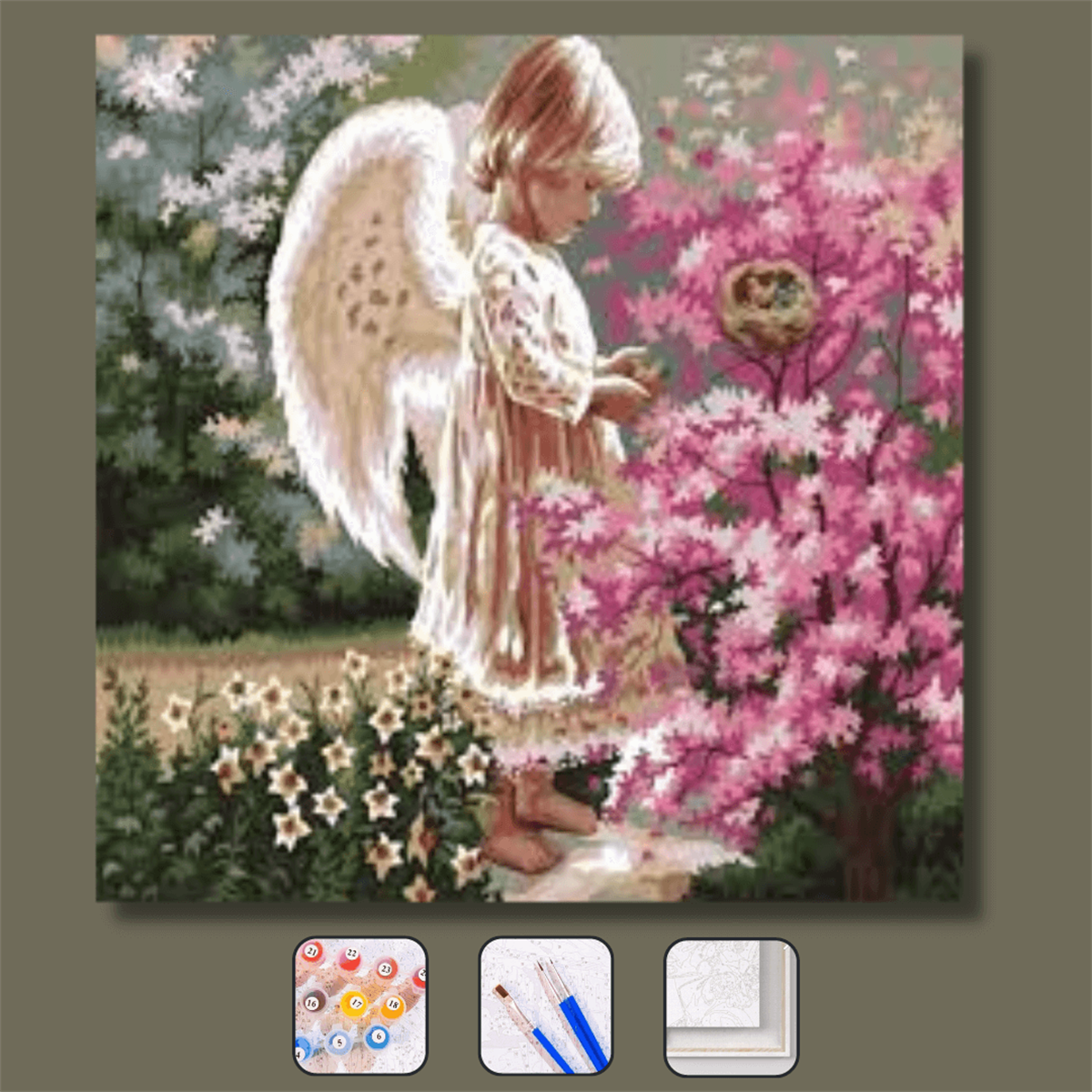Sayılarla Boyama Seti Düş Bahçesinde Bir Melek