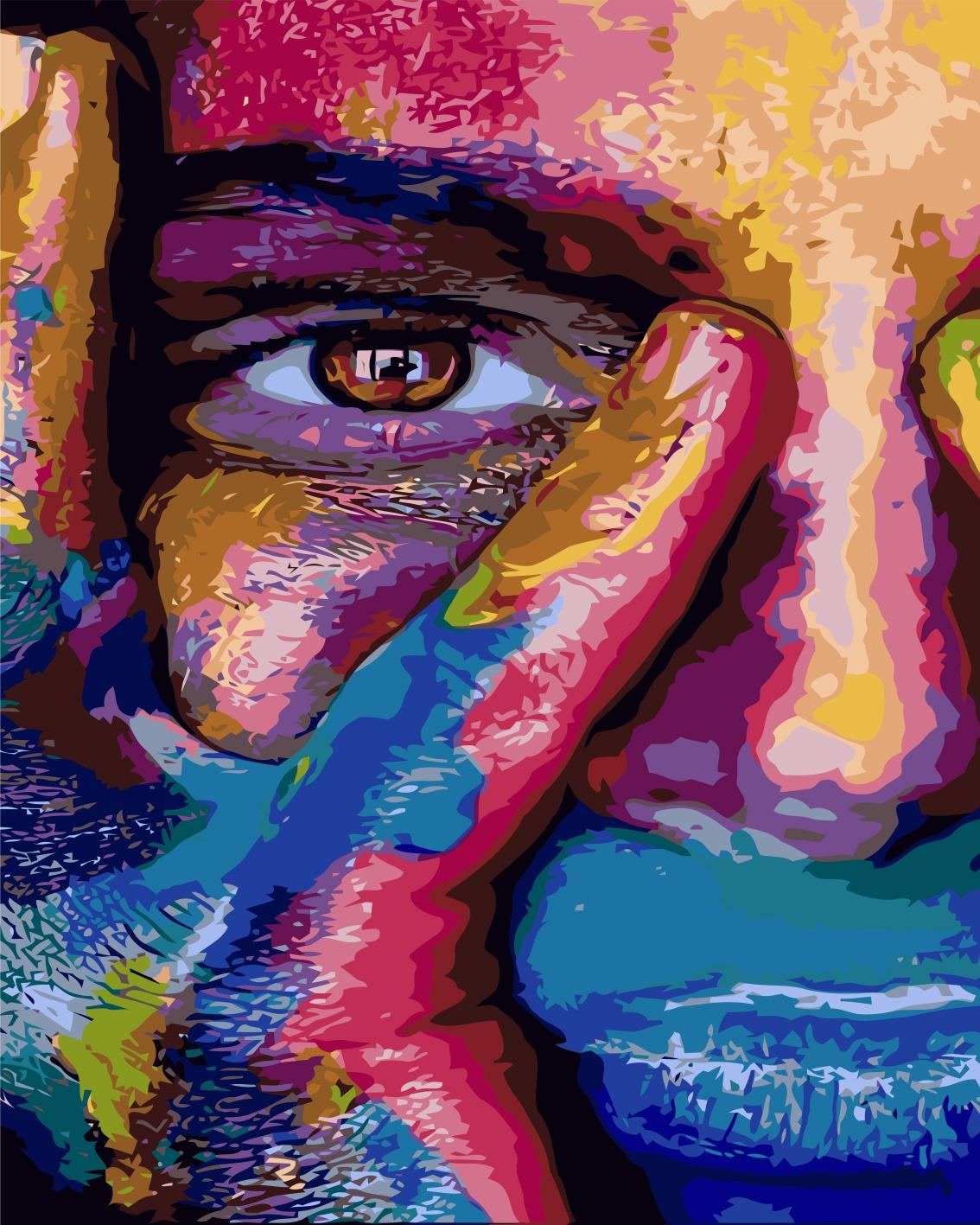 Sayılarla Boyama Seti Gökkuşağı Yüzlü