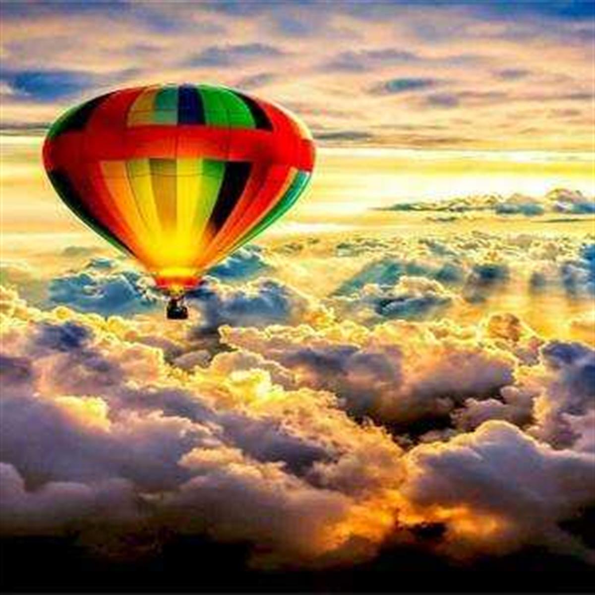 Sayılarla Boyama Seti Gökyüzü Balon