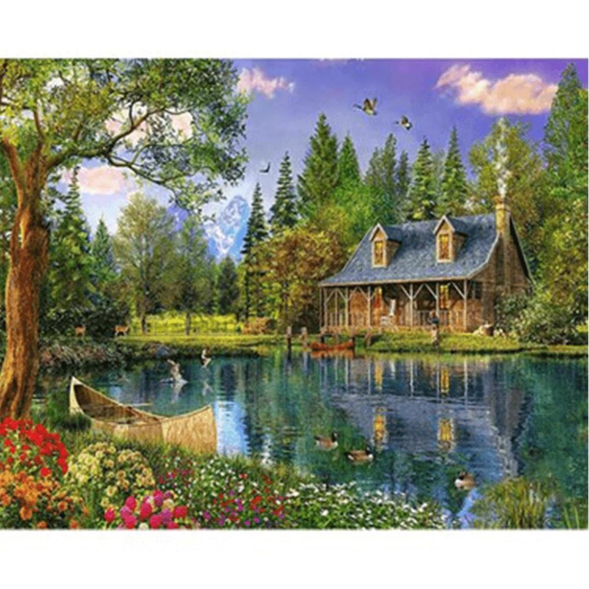 Sayılarla Boyama Seti Göl Evi