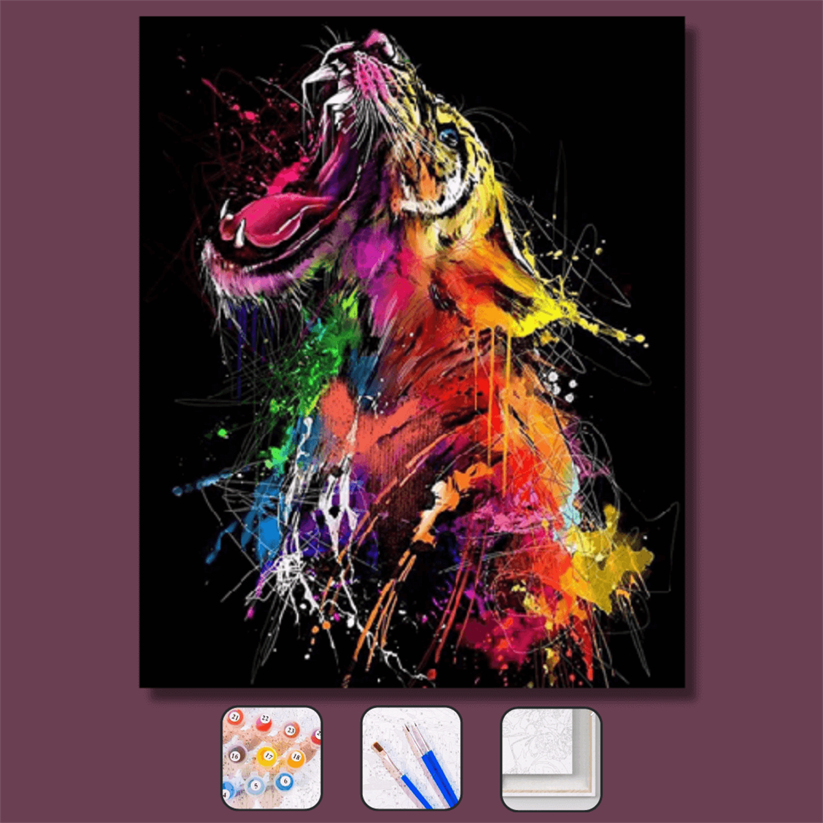 Sayılarla Boyama Seti Güçlü Kaplan