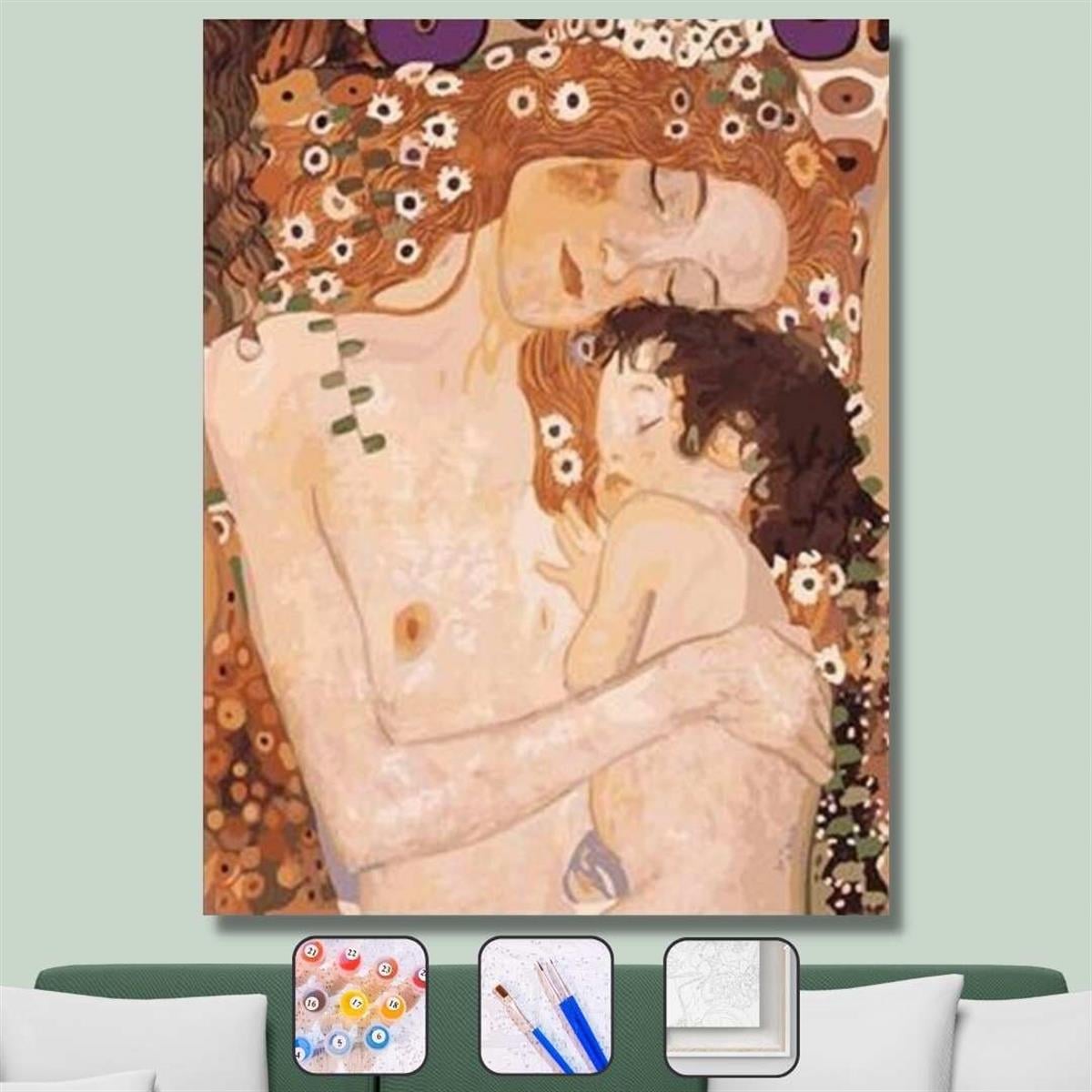 Sayılarla Boyama Seti Gustav Klimt Anne ve Çocuk