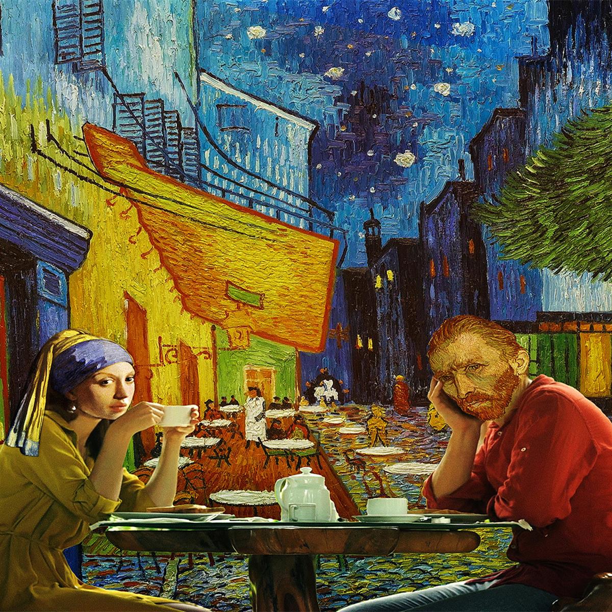 Sayılarla Boyama Seti İnce Küpeli Kız ve Gogh