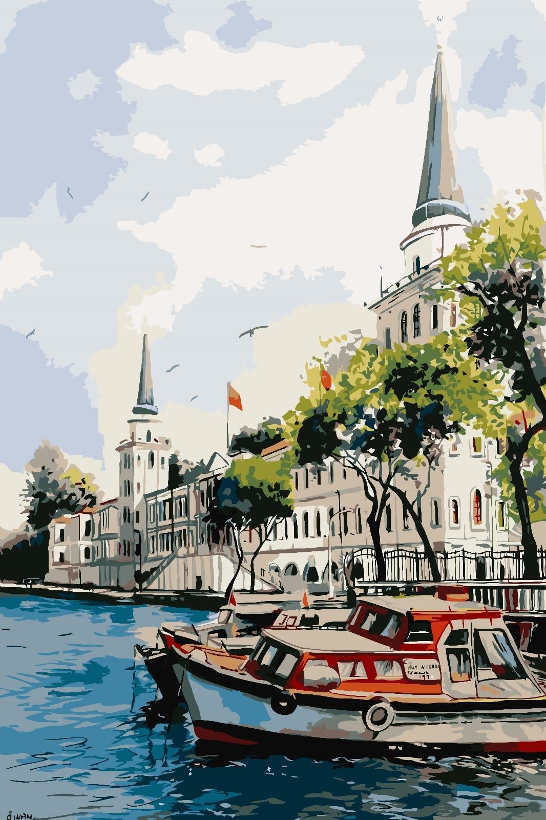 Sayılarla Boyama Seti Kuleli