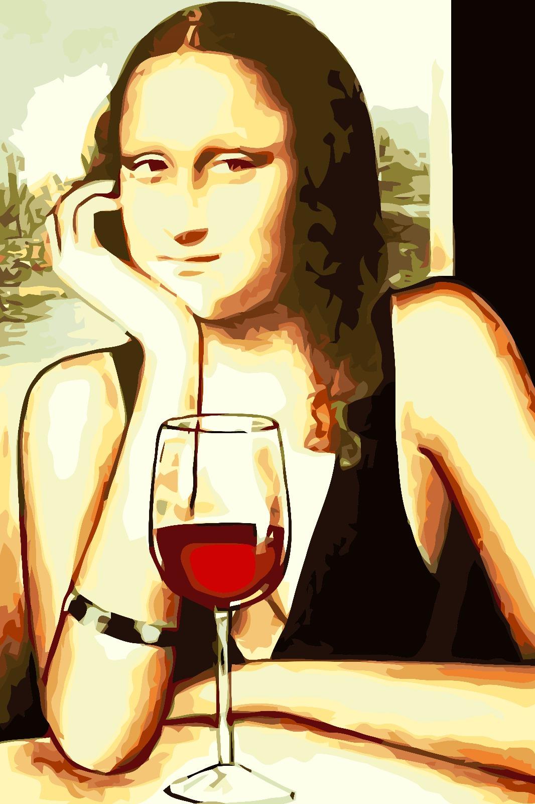 Sayılarla Boyama Seti Mona Lisa Ve Şarap