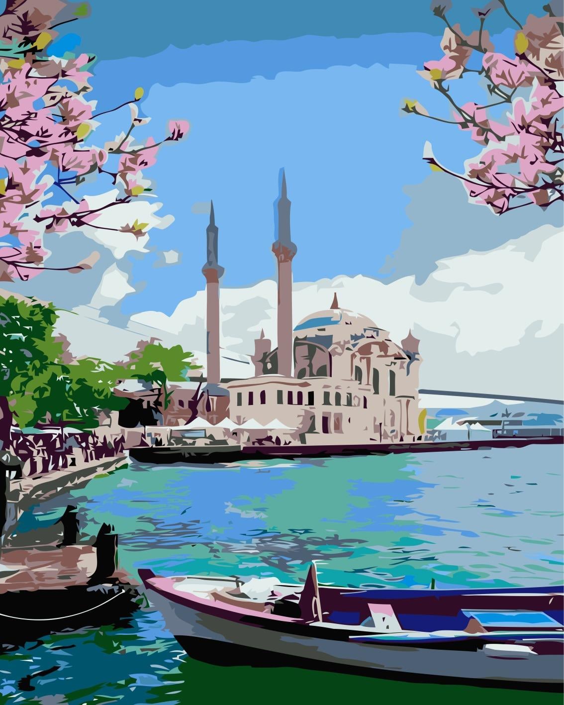 Sayılarla Boyama Seti Ortaköy Cami Ve Sandal