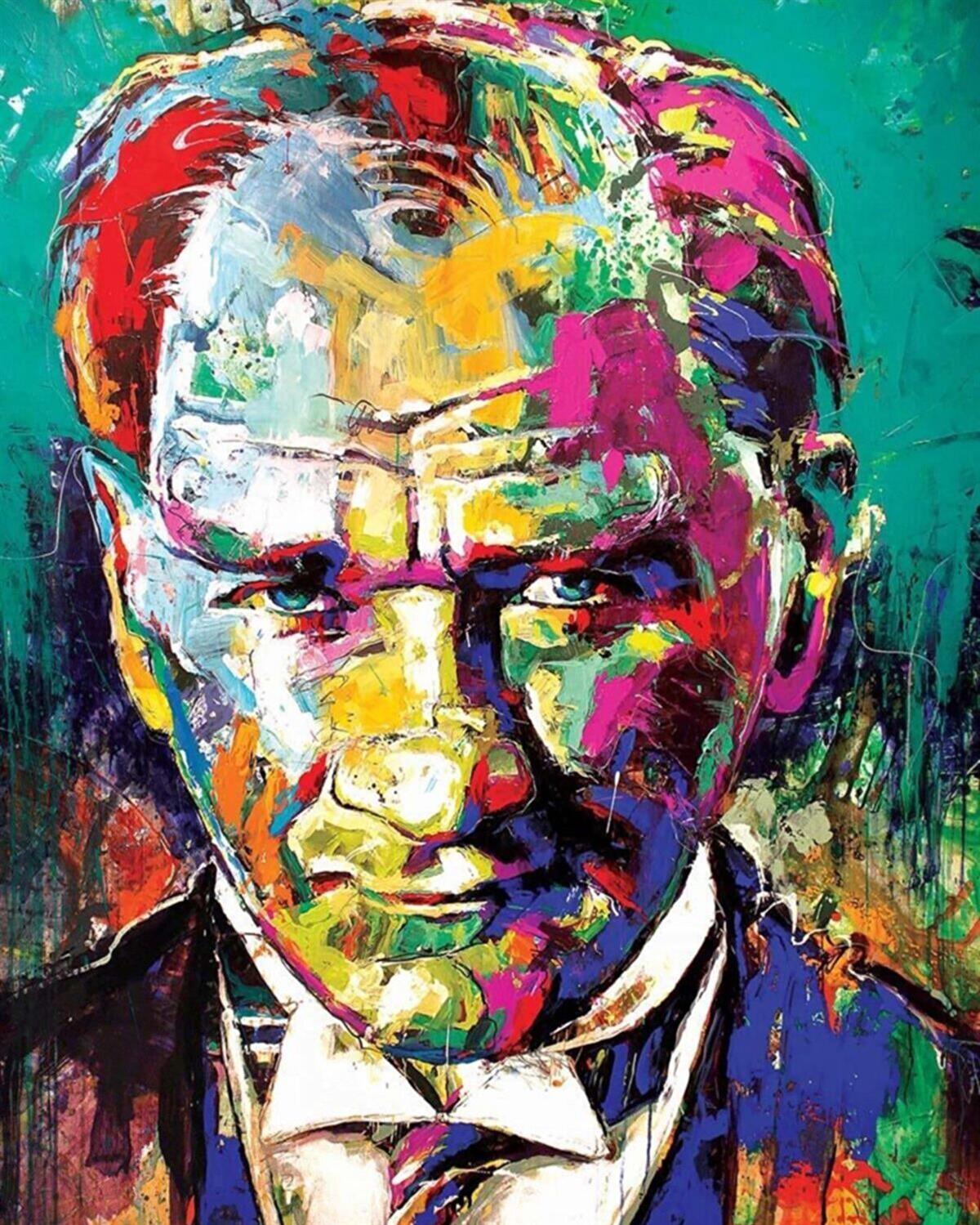 Sayılarla Boyama Seti Renkli Atatürk 2