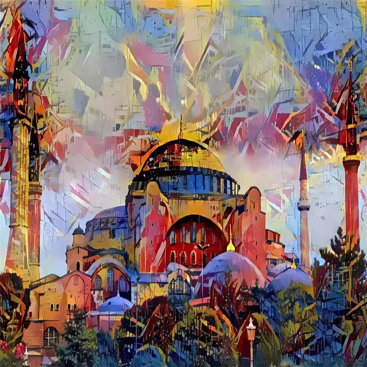 Sayılarla Boyama Seti Renkli Ayasofya