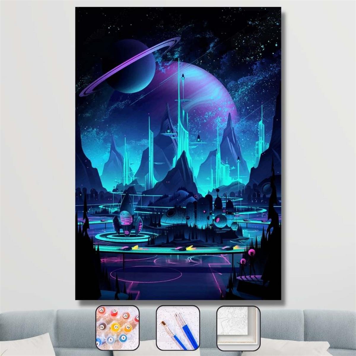 Sayılarla Boyama Seti SATÜRN'ÜN HALKALARI